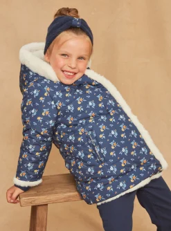 Sergent Major Manteau, Parka & Veste-Doudoune bleu marine et &eacute;crue r&eacute;versible