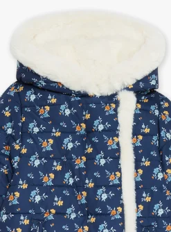 Sergent Major Manteau, Parka & Veste-Doudoune bleu marine et &eacute;crue r&eacute;versible