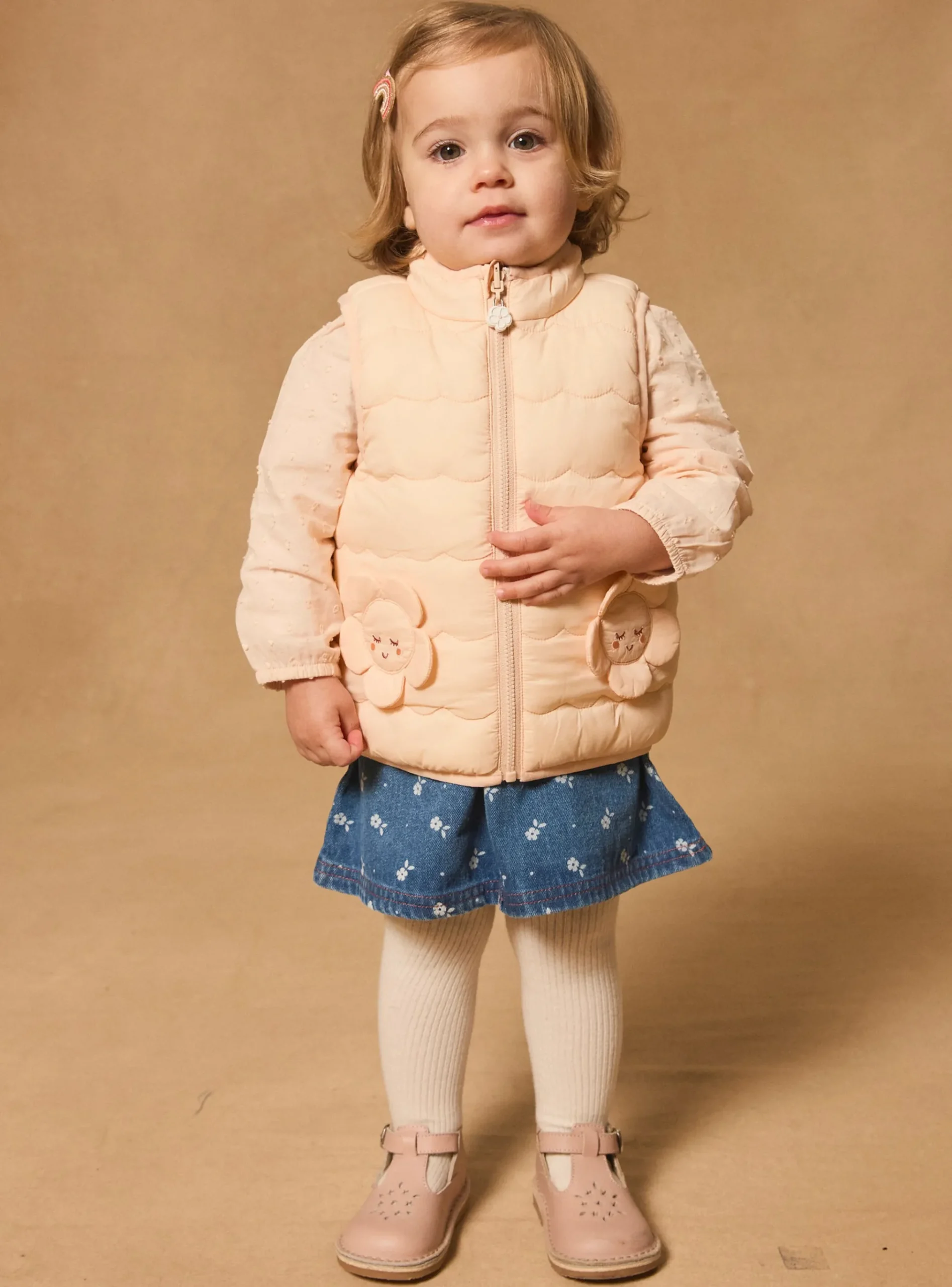 Sergent Major Manteau, Parka & Veste-Doudoune fleuri sans manches réversible