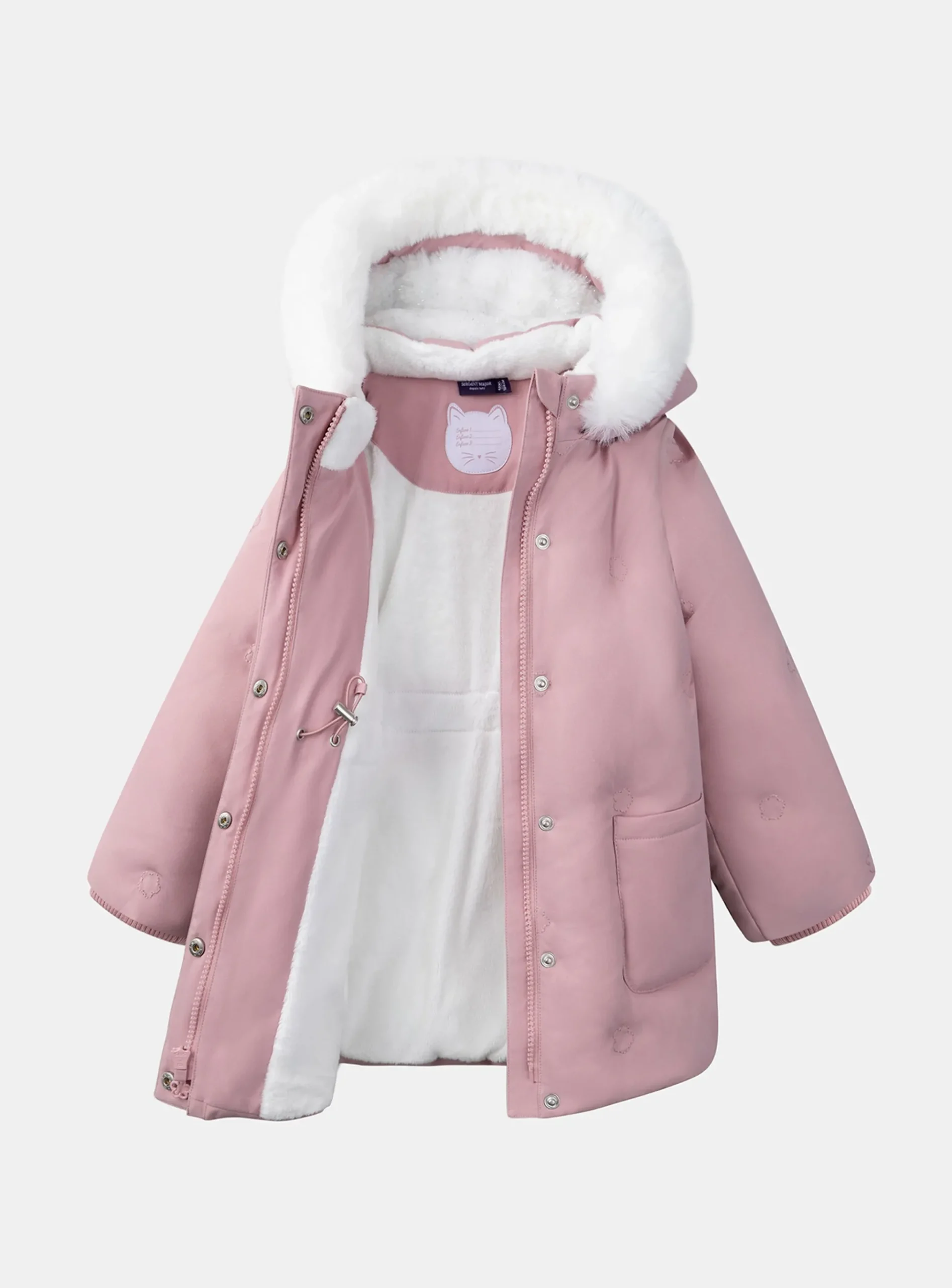 Sergent Major Manteau, Parka & Veste-Doudoune longue à capuche