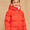 Sergent Major Manteau, Parka & Veste-Doudoune rouge &agrave; capuche