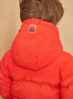 Sergent Major Manteau, Parka & Veste-Doudoune rouge &agrave; capuche