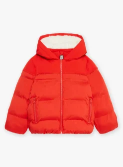 Sergent Major Manteau, Parka & Veste-Doudoune rouge &agrave; capuche