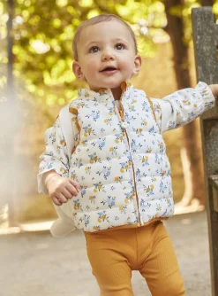 Sergent Major Manteau, Parka & Veste-Doudoune sans manche ambre jaune r&eacute;versible