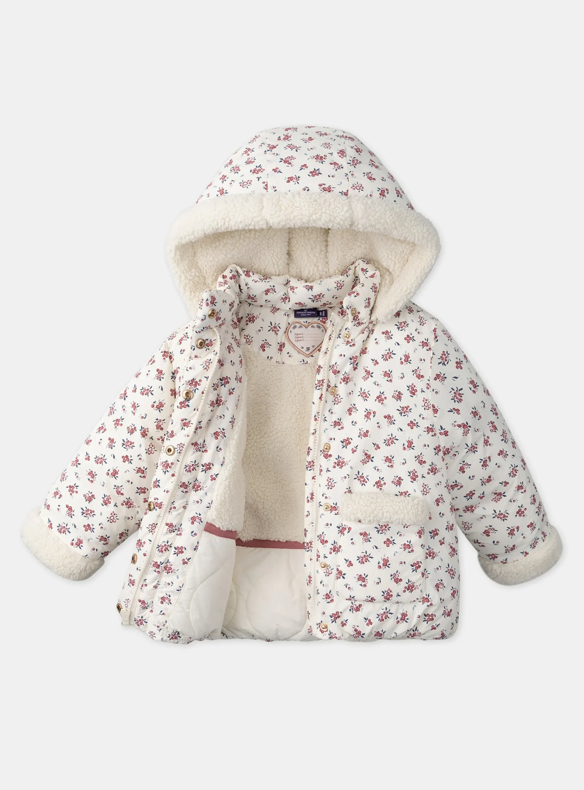 Sergent Major Manteau, Parka & Veste-Doudoune Vanille