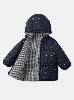Sergent Major Manteau, Parka & Veste-Doudoune vichy réversible à capuche