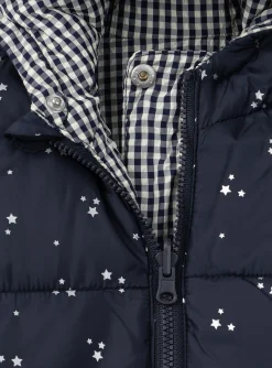 Sergent Major Manteau, Parka & Veste-Doudoune vichy réversible à capuche