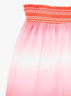 Sergent Major Maillot De Bain & Tenue De Plage-Ensemble 2 pi&egrave;ces &eacute;cru et rouge en coton