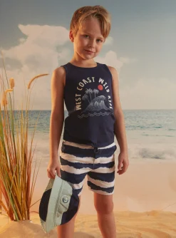 Sergent Major Maillot De Bain & Tenue De Plage-Ensemble Bleu marine