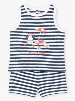 Sergent Major Maillot De Bain-Ensemble Bleu marine