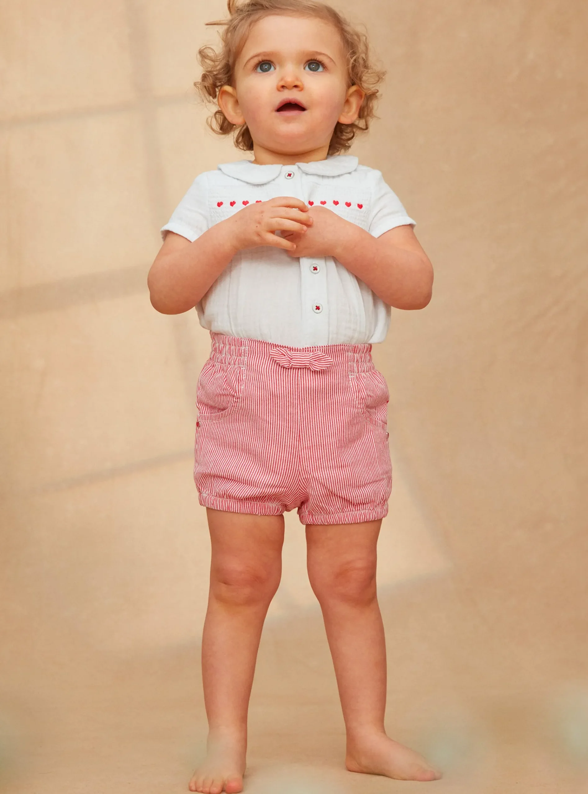 Sergent Major Ensemble, Combinaison & Salopette-Ensemble blouse et short rayé