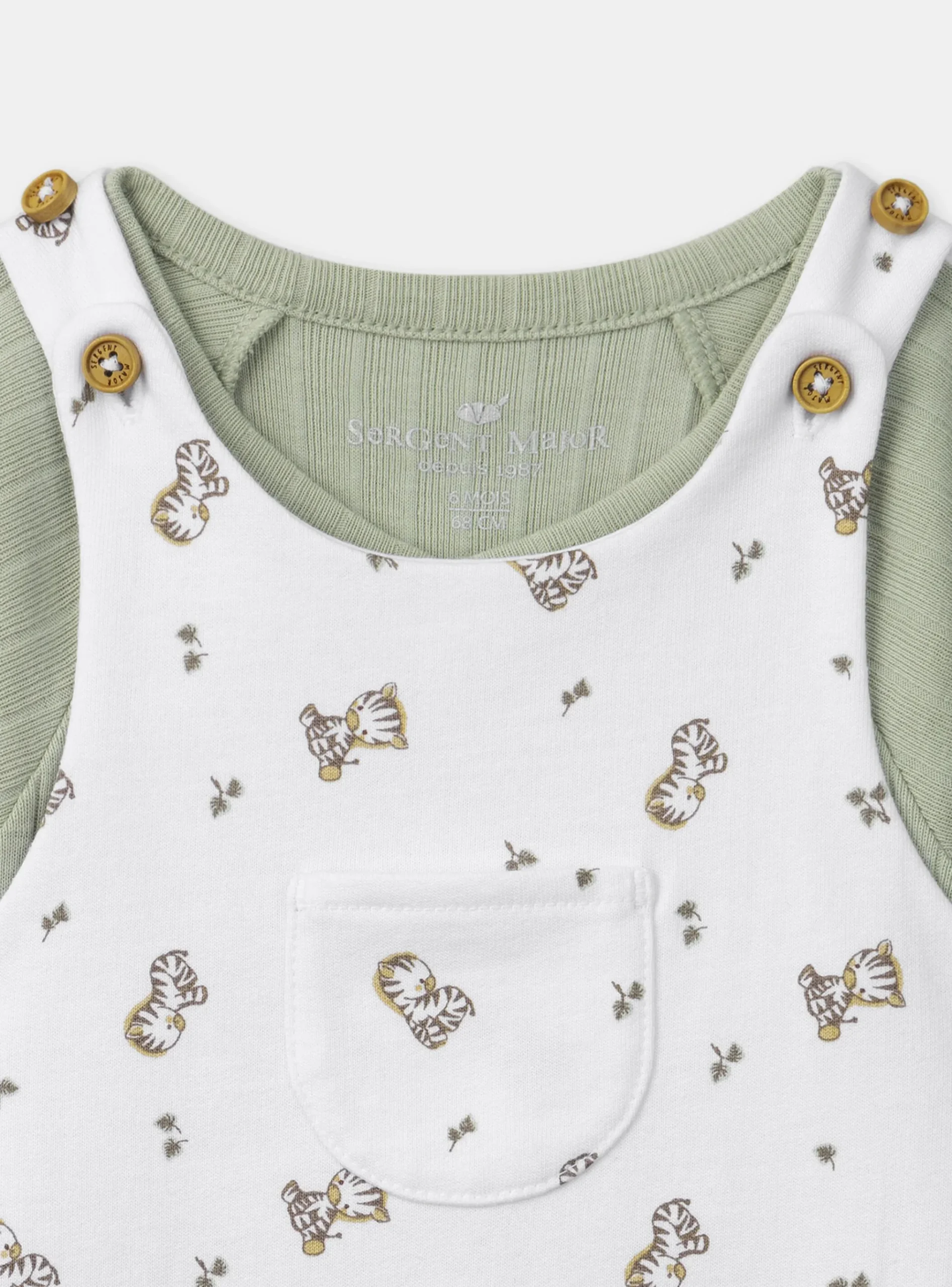 Sergent Major Tenues & Ensembles-Ensemble de jour body + Salopette + Chaussettes