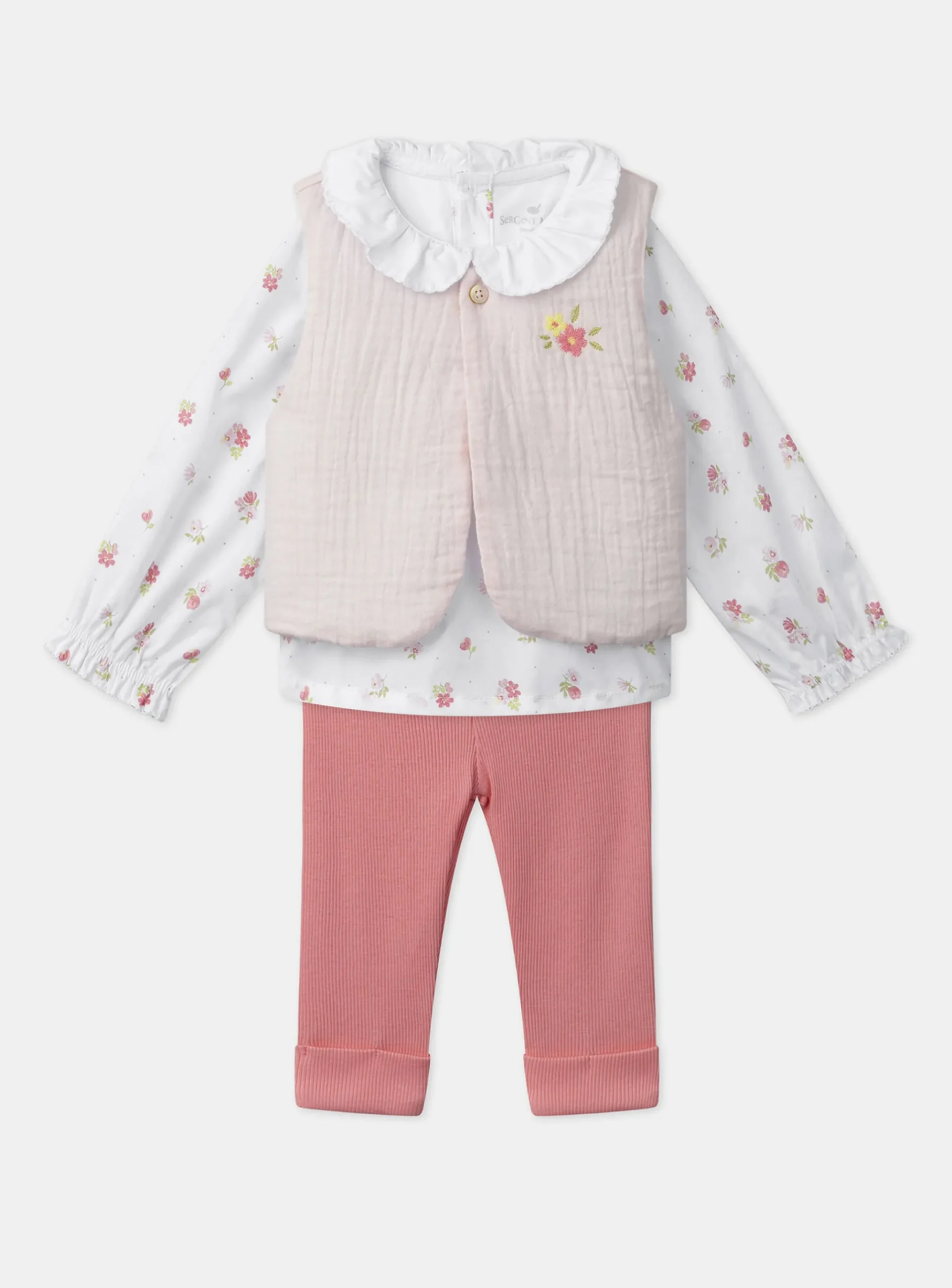 Sergent Major Tenues & Ensembles-Ensemble de jour pantalon+ body blouse+ gilet sans manche