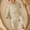 Sergent Major Tenues & Ensembles-Ensemble de naissance en c&ocirc;tes plates haut + pantalon + bonnet