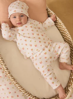 Sergent Major Tenues & Ensembles-Ensemble de naissance en maille ajour&eacute;e haut + pantalon + bonnet
