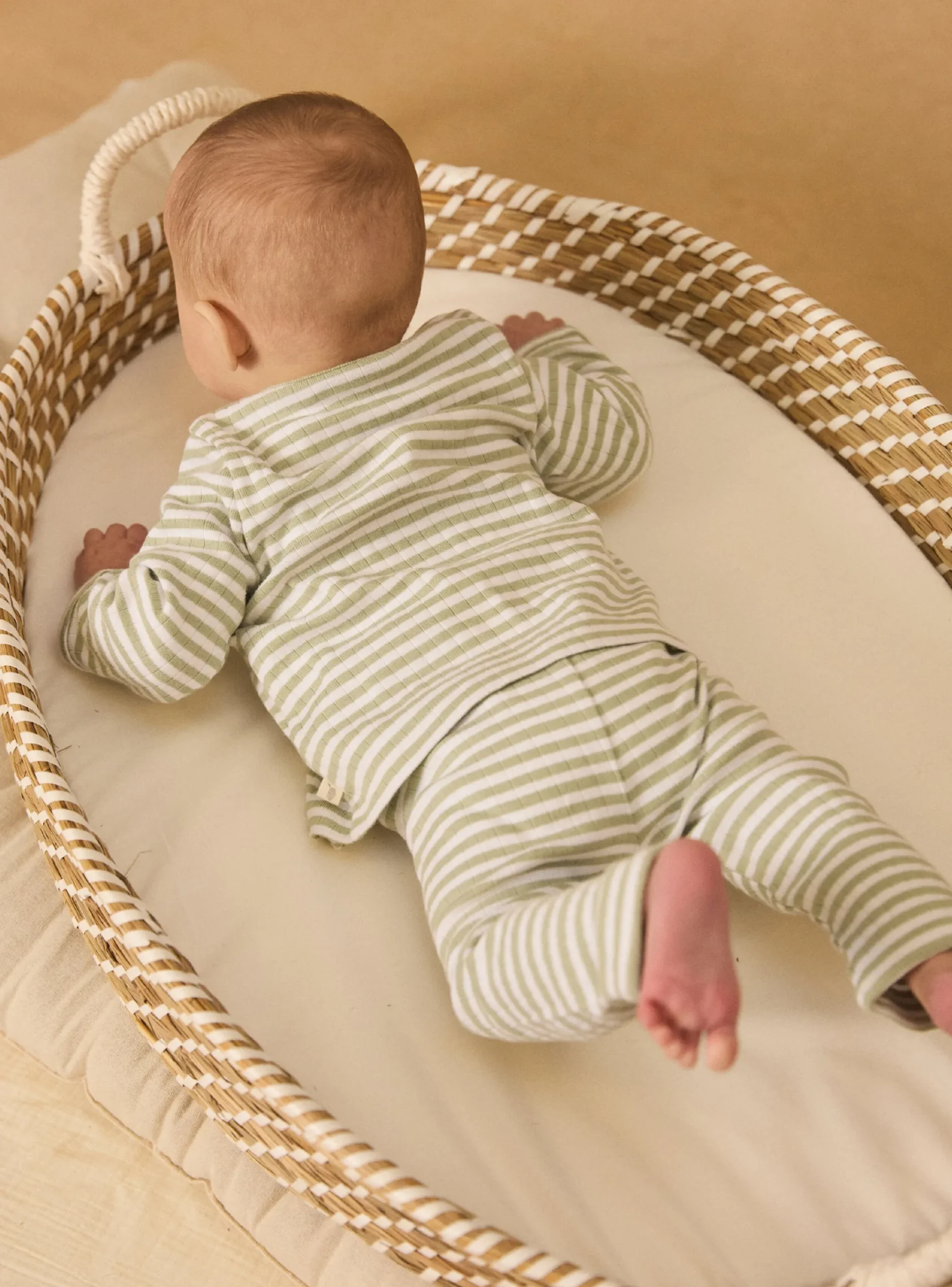Sergent Major Tenues & Ensembles-Ensemble de naissance en côtes plates haut + pantalon + bonnet