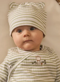 Sergent Major Tenues & Ensembles-Ensemble de naissance en côtes plates haut + pantalon + bonnet