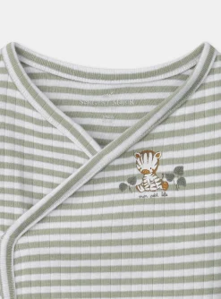Sergent Major Tenues & Ensembles-Ensemble de naissance en côtes plates haut + pantalon + bonnet