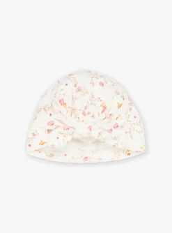 Sergent Major Pyjama & Grenouillère-Ensemble dors-bien et bonnet rose &agrave; imprim&eacute; fleuri