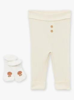 Sergent Major Tenues & Ensembles-Ensemble gilet, pantalon et chaussettes &eacute;cru et gr&egrave;ge