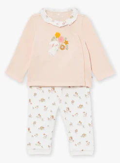 Sergent Major Tenues & Ensembles-Ensemble haut et pantalon rose clair