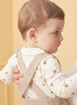 Sergent Major Tenues & Ensembles-Ensemble pantalon, body et chaussettes beige et blanc