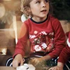 Sergent Major Pyjama-Ensemble pyjama de No&euml;l rouge et bleu marine en velours