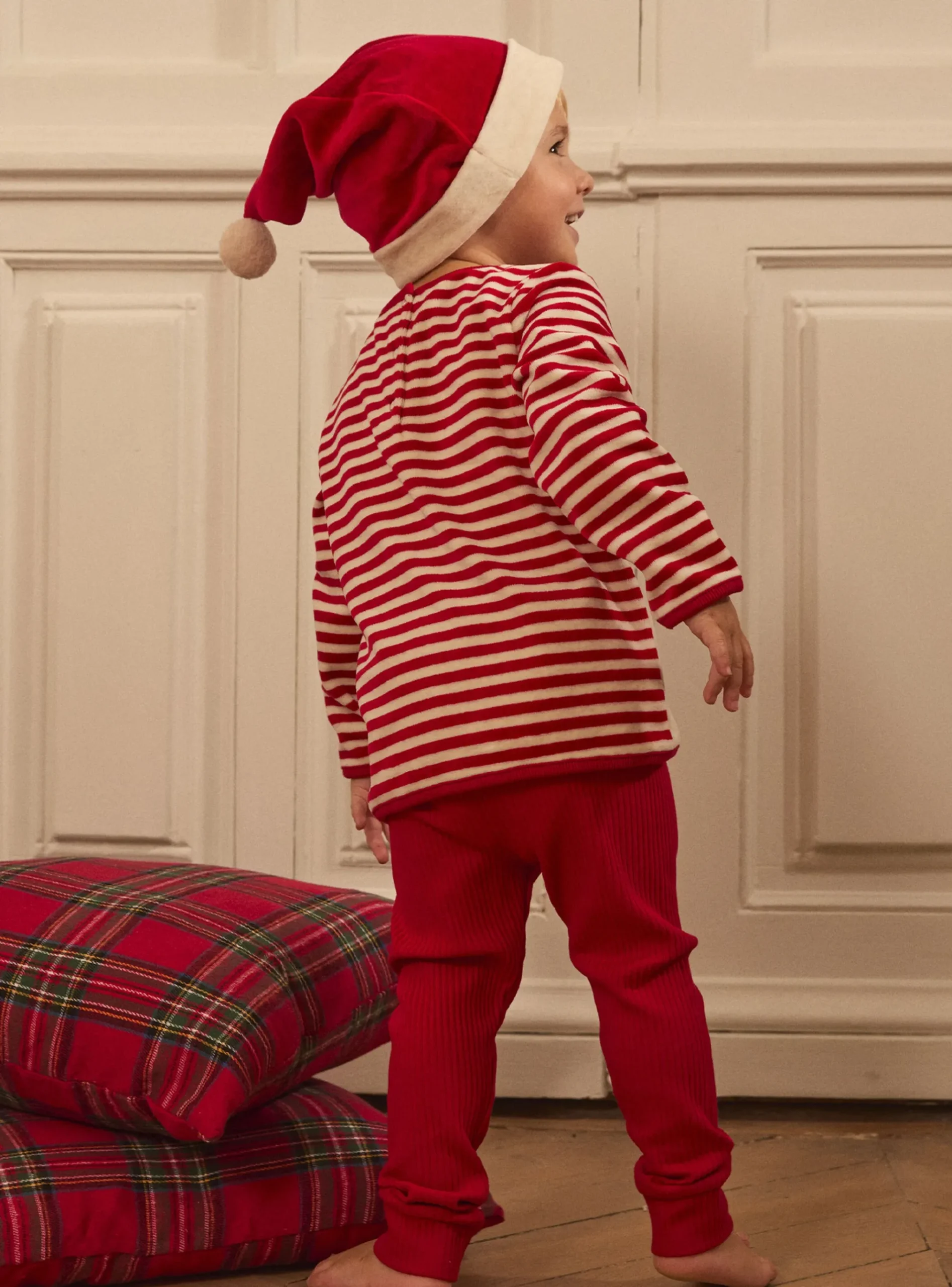 Sergent Major Ensemble, Combinaison & Salopette | Pyjama & Grenouillère-Ensemble sweat et legging avec bonnet rêne de Noël