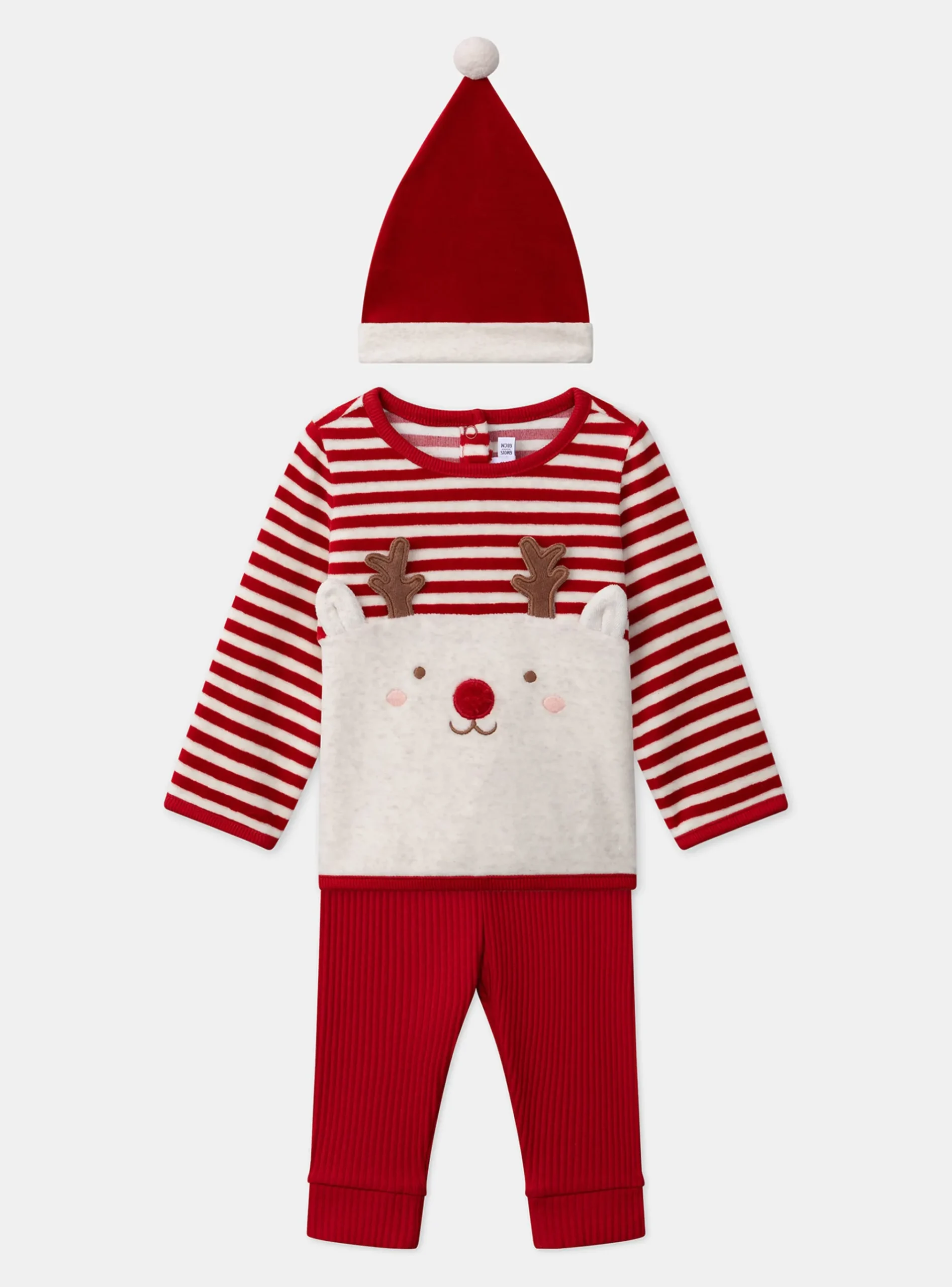 Sergent Major Ensemble, Combinaison & Salopette | Pyjama & Grenouillère-Ensemble sweat et legging avec bonnet rêne de Noël
