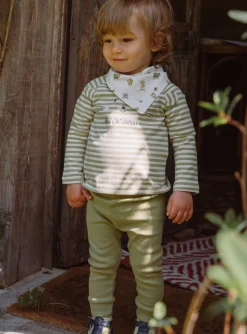 Sergent Major Ensemble, Combinaison & Salopette-Ensemble t-shirt, legging et bandana écru et vert argile