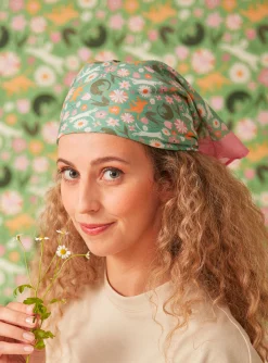 Sergent Major Chapeau & Foulard | Bonnet, Echarpe & Gants-Foulard imprim&eacute; chats et fleurs