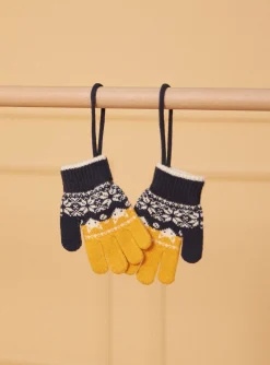 Sergent Major Bonnet, Echarpe, & Gant-Gants jacquard tricolore