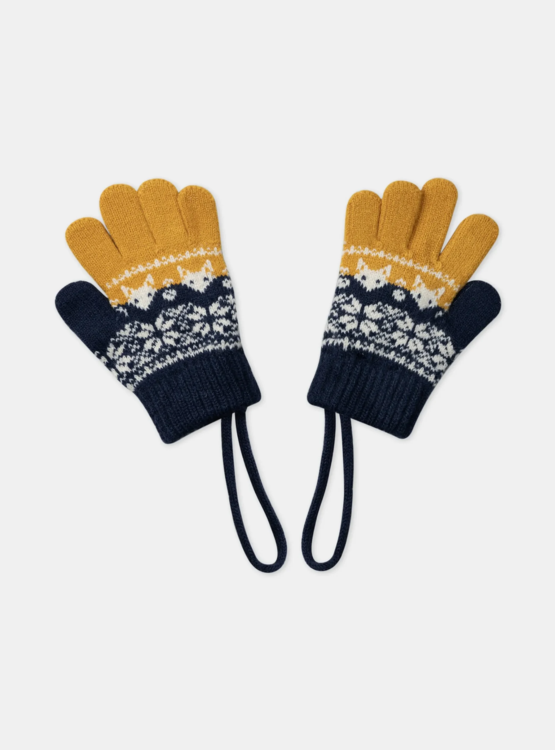 Sergent Major Bonnet, Echarpe, & Gant-Gants jacquard tricolore