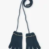 Sergent Major Bonnet, Echarpe & Gants-Gants vert sapin en tricot