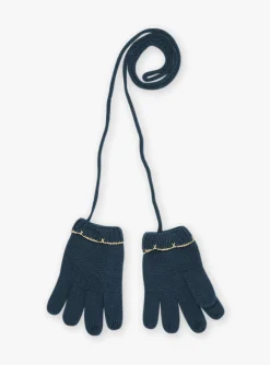 Sergent Major Bonnet, Echarpe & Gants-Gants vert sapin en tricot