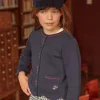 Sergent Major Pull, Gilet & Cardigan-Gilet &agrave; broderies fleurs