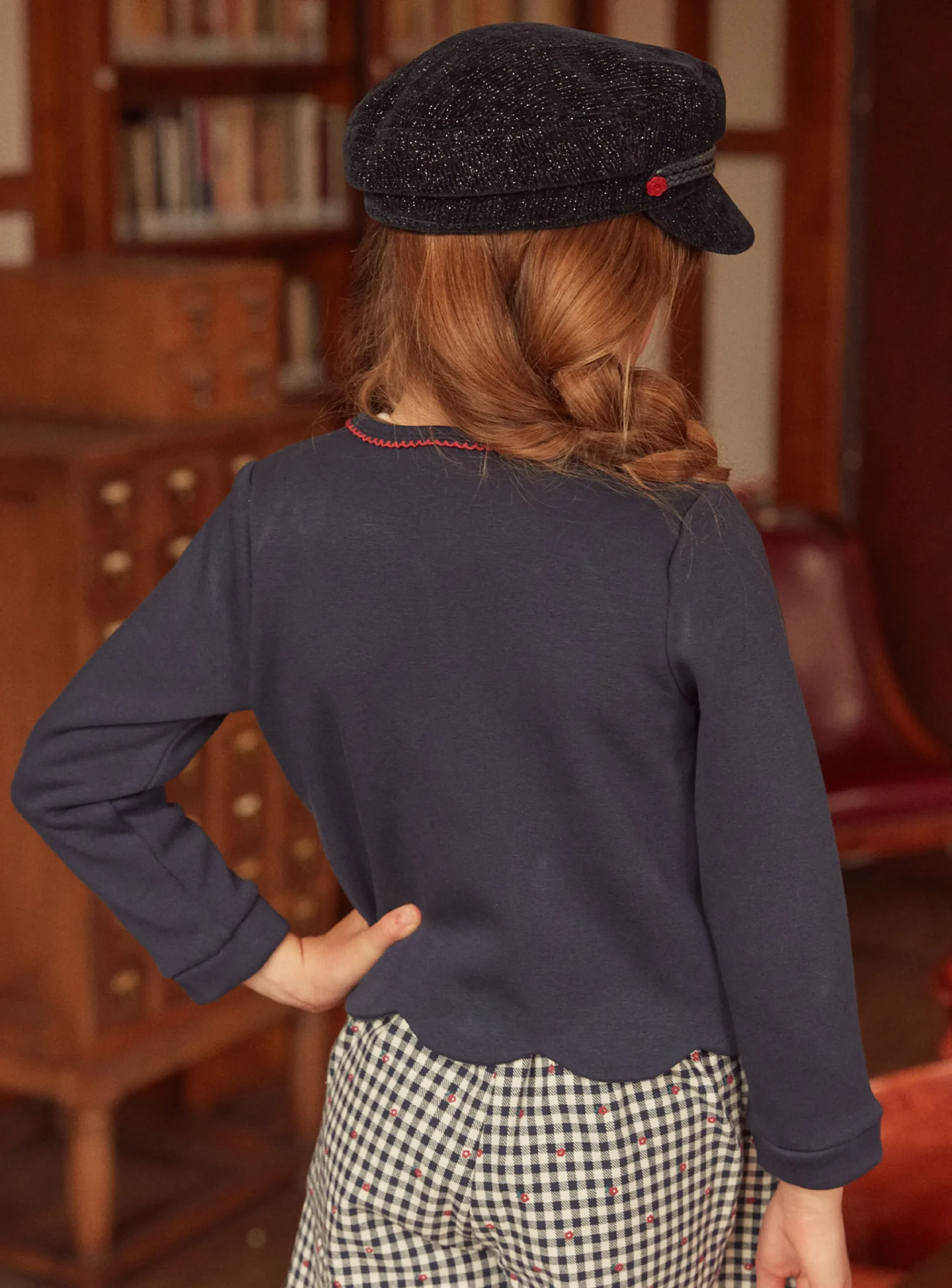 Sergent Major Pull, Gilet & Cardigan-Gilet à broderies fleurs