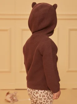 Sergent Major Pull, Gilet & Cardigan-Gilet &agrave; capuche avec oreilles ourson
