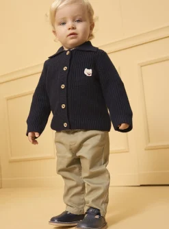 Sergent Major Pull, Gilet & Cardigan-Gilet &agrave; col