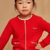 Sergent Major Pull, Gilet & Cardigan-Gilet &agrave; manches longues rouge