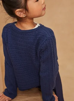 Sergent Major Pull, Gilet & Cardigan-Gilet &agrave; manches longues bleu marine