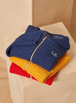 Sergent Major Pull, Gilet & Cardigan-Gilet &agrave; manches longues rouge