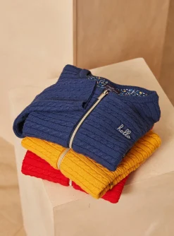 Sergent Major Pull, Gilet & Cardigan-Gilet &agrave; manches longues bleu marine