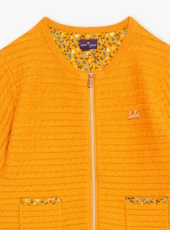 Sergent Major Pull, Gilet & Cardigan-Gilet &agrave; manches longues jaune