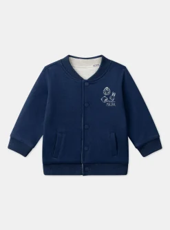 Sergent Major Pull, Gilet & Cardigan-Gilet bleu et &eacute;cru r&eacute;versible