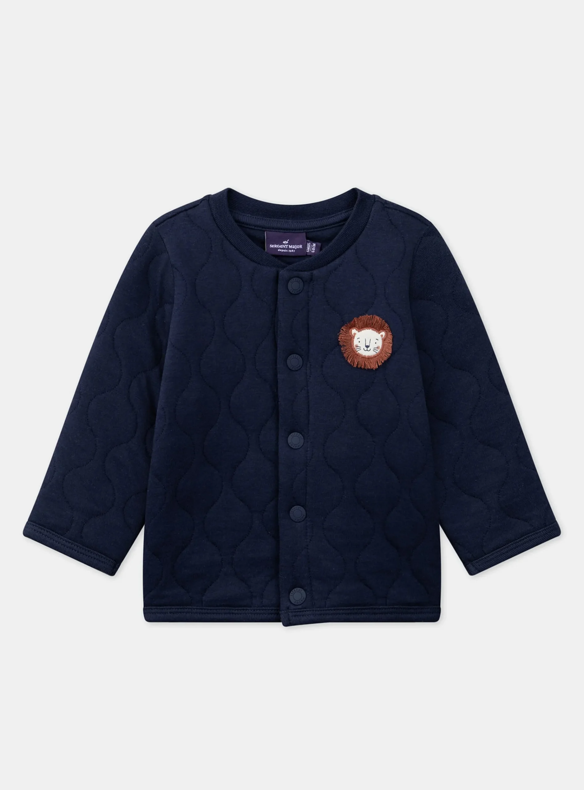 Sergent Major Pull, Gilet & Cardigan-Gilet Bleu marine