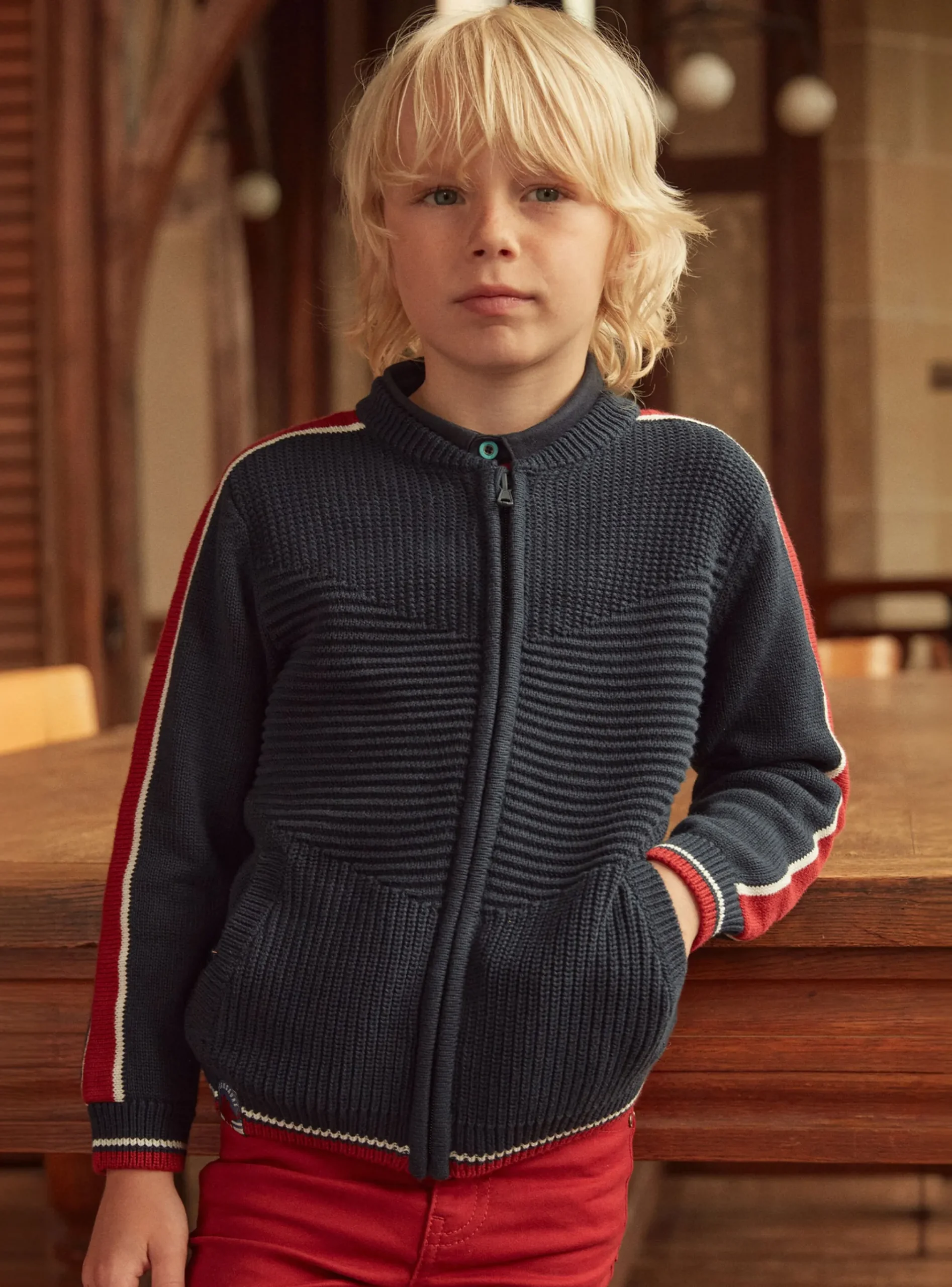Sergent Major Pull, Gilet & Sweat-Gilet Bleu nuit