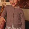 Sergent Major Pull, Gilet & Cardigan-Gilet bois de rose en maille ajour&eacute;e