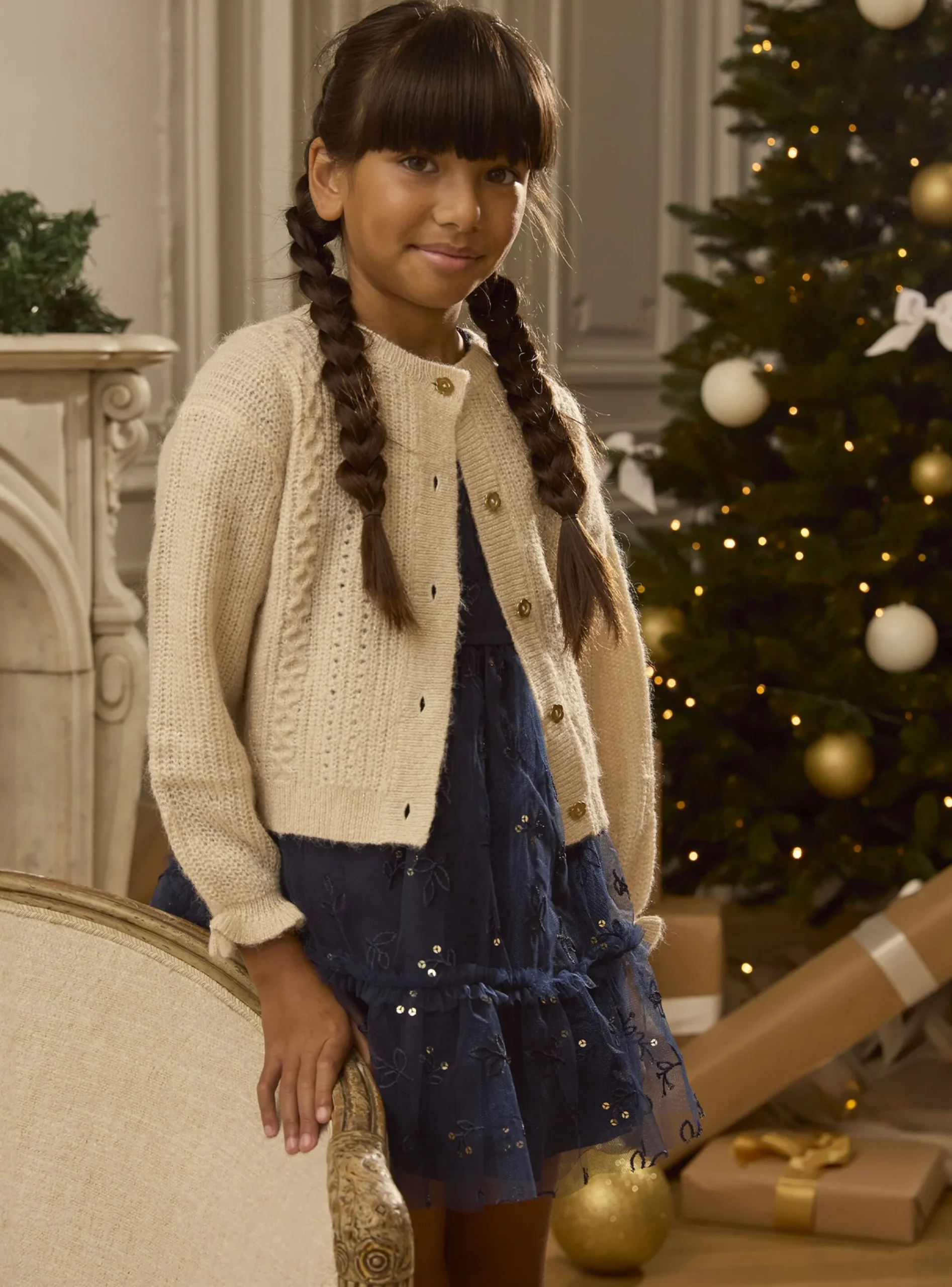 Sergent Major Pull, Gilet & Cardigan-Gilet doré