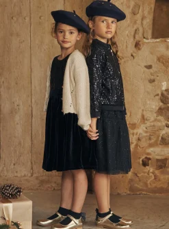Sergent Major Pull, Gilet & Cardigan-Gilet &eacute;cru &agrave; manches longues